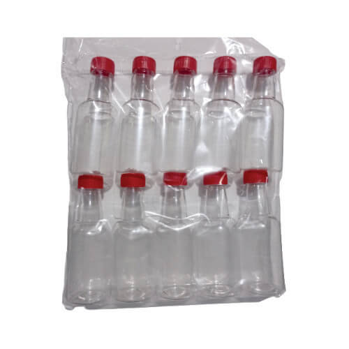 Garrafinha Plastica Tampa Vermelha C/ 10 Un