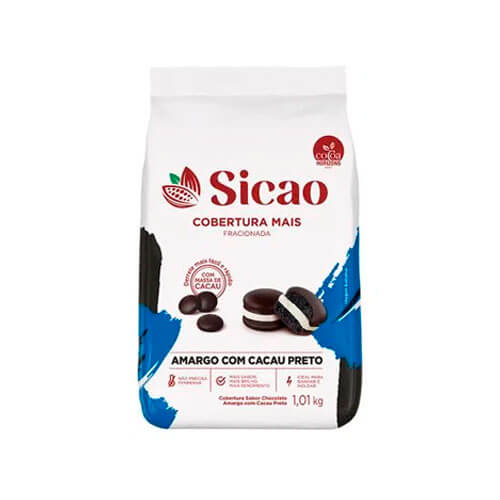 Chocolate Mais Amargo Gotas 1,01 Kg Sicao