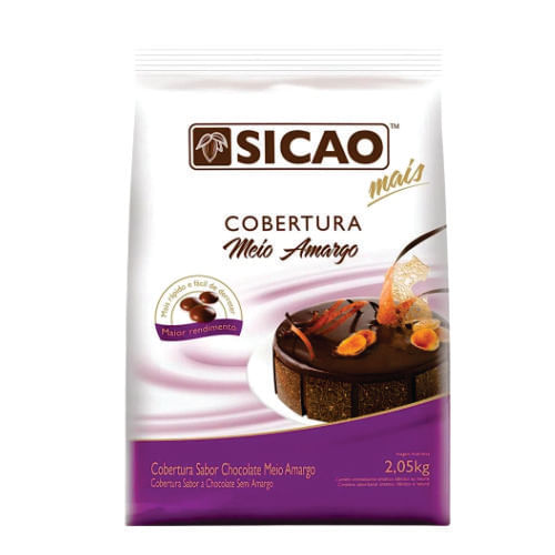 Chocolate Mais Meio Amargo Gotas 2,05 Kg Sicao