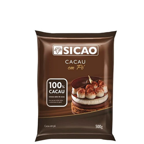 Cacau Em Pó 100% 500 Gr Sicao