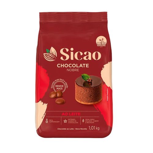 Chocolate Nobre Ao Leite Gotas 1,01 Kg Sicao