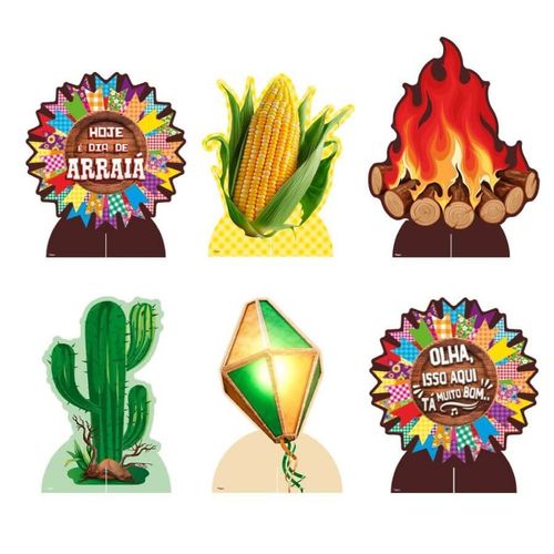 Decoração De Mesa Arraia 2 C/ 6 Un Regina