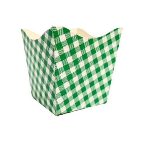 Cachepo Pequeno S/ Micro Xadrez Verde C/ 10 Toys