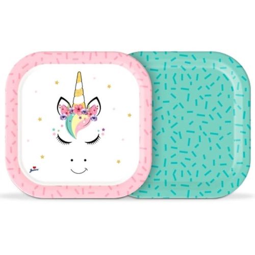 Prato 18 Cm Unicornio V2 C/ 8 Un Junco