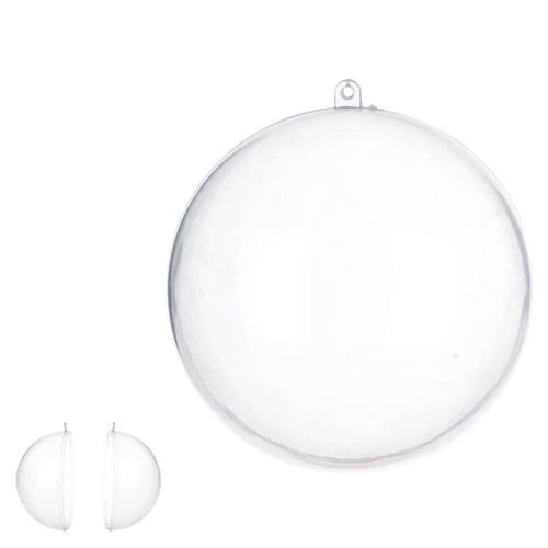 Enfeite De Natal Bola Porta Retrato 10 Cm Decorada Transparente (79555001) Florearte