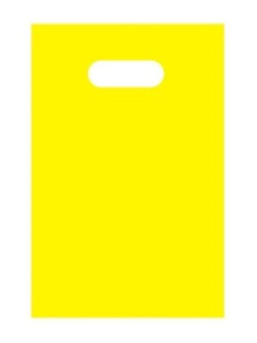 Sacola Boca Palhaço 30x40 Cm Amarelo Neon C/ 50 Un Abaplast