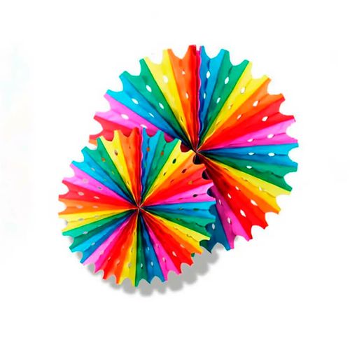 Enfeite Circulo Colorido 40/50 Cm 2 Un Klf