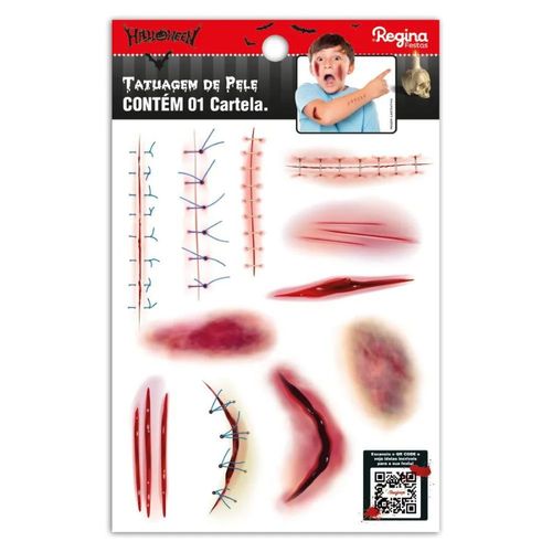 Tatuagem De Pele Halloween Hematomas Regina