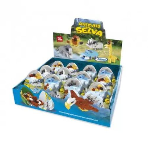 Animais Selva Monta E Desmonta Play Box (Wb7712) Wellmix