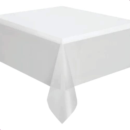 Toalha De Mesa Plastica 80x80 Cm Branca Abaplast
