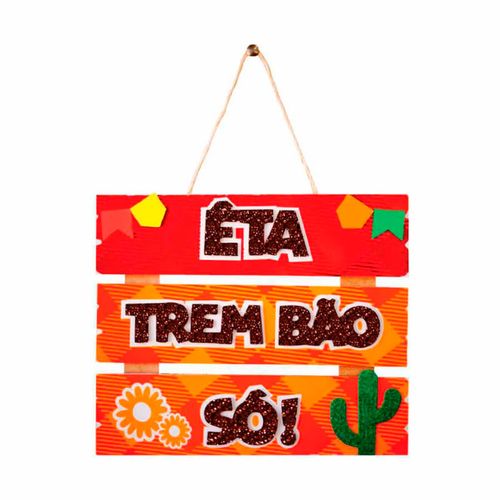 Placa Eita Trem Bao 3 Partes Grintoy