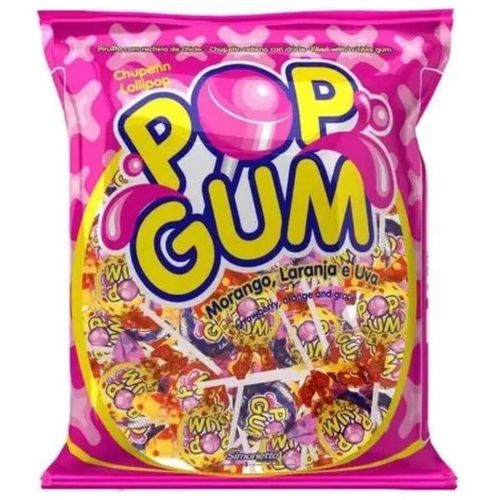Pirulito Pop Gum Sortido 900 Gr Simonetto