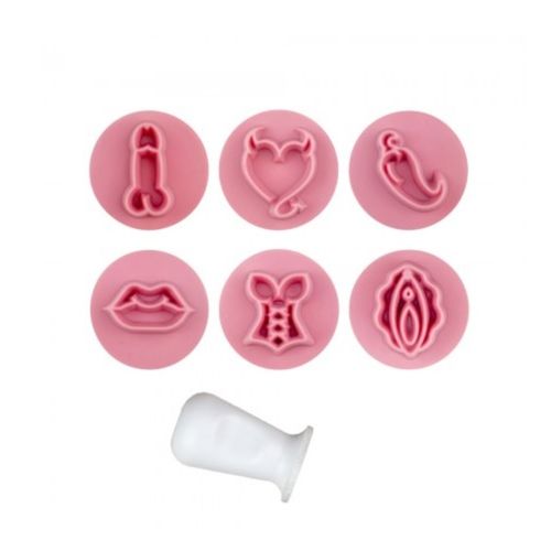 Kit Carimbos Eróticos Rosa Bebe 2 Cm Bluestar