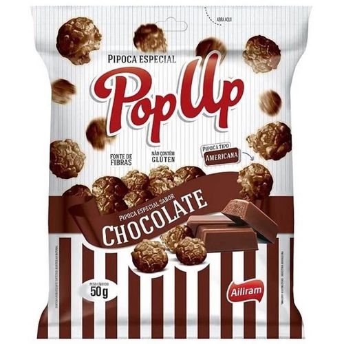 Pipoca Pop Up Chocolate 50 Gr Bell