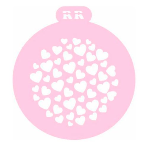 Stencil Bolo Redondo Coracao 1 Rr Cortadores