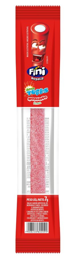 Bala Tubes Morango Citrico 20x7gr Fini