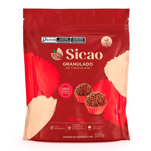 Chocolate Granulado Macio Ao Leite 300 Gr Sicao