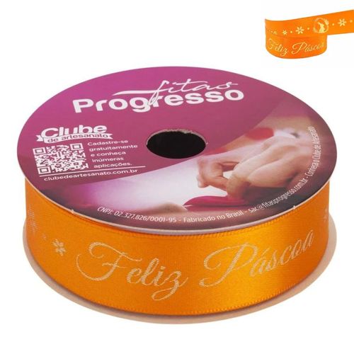 Fita Cetim Páscoa 10 Metros Progresso