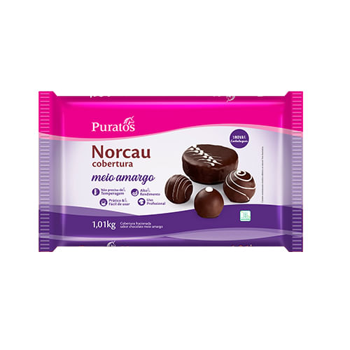 Chocolate Premium Meio Amargo 1,01kg Norcau