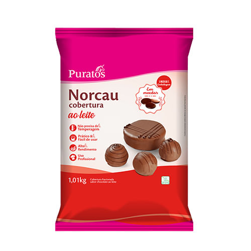 Chocolate Premium Ao Leite Gotas 1,01kg Norcau