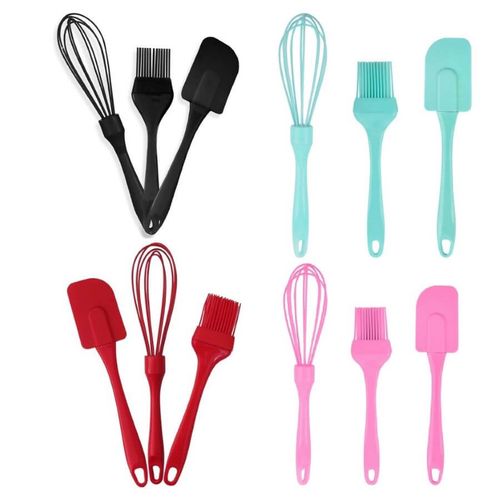 Conjunto Confeiteiro Silicone 3 Peças C Bate Claras (Wx7975) Wellmix