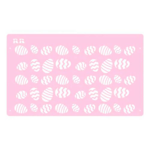 Stencil Bolo Fundo Ovos De Pascoa Rr Cortadores