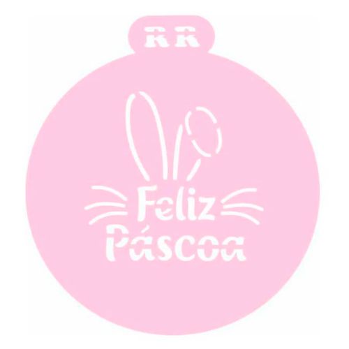 Stencil Feliz Pascoa 1 Rr Cortadores