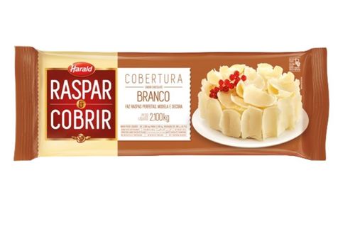 Chocolate Raspar E Cobrir Branco 2,1  Kg Harald