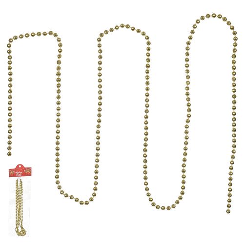 Enfeite Natal Cordao Bolinha 2m Dourado (66660002) Florarte