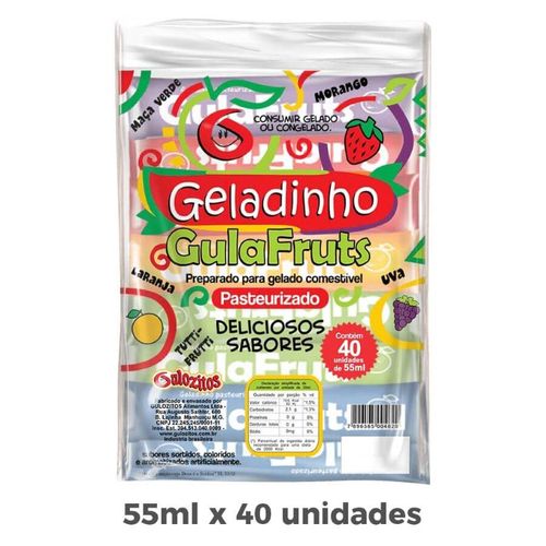 Geladinho 55 Gr C/ 40 Un Gulozitos