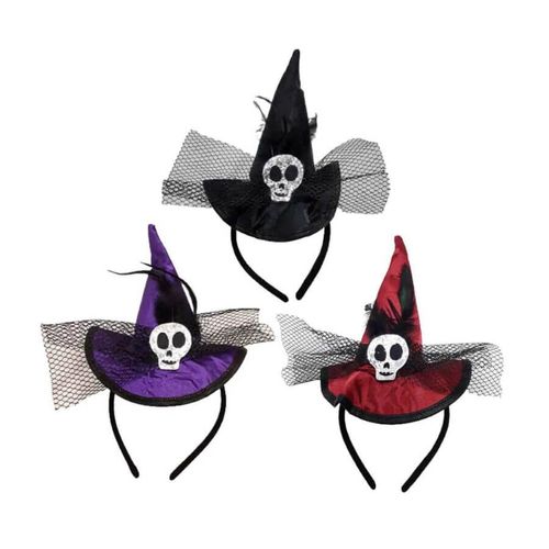 Tiara Chapéu De Bruxa Halloween Grintoy