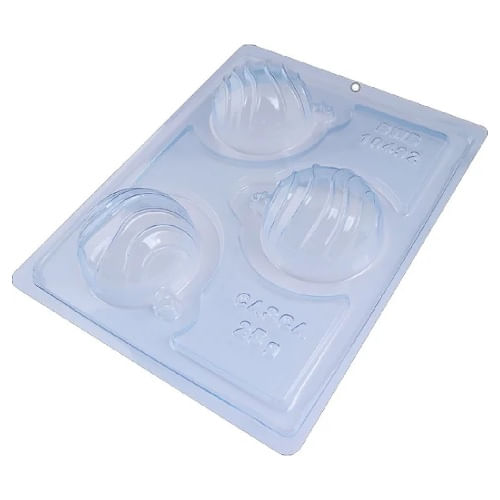 Forma Silicone Bola De Natal Listrada 65 Mm (*10492) Bwb