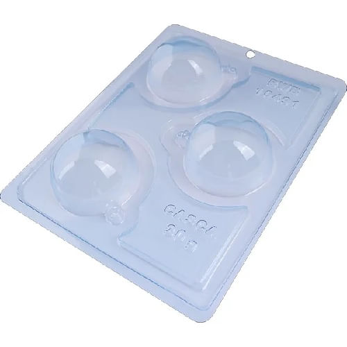 Forma Silicone Bola De Natal Lisa 65 Mm (*10491) Bwb