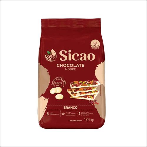 Chocolate Nobre Branco Gotas 1,01 Kg Sicao