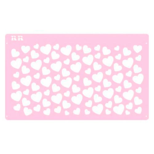 Stencil Bolo Fundo Coracao 2 Rr Cortadores