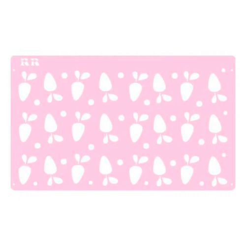Stencil Bolo Fundo Cenouras 1 Rr Cortadores