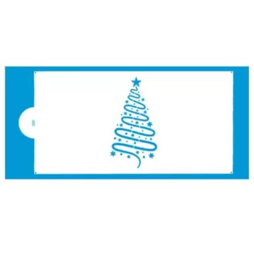 Stencil Pinheiro 34,5x16,5cm Bluestar