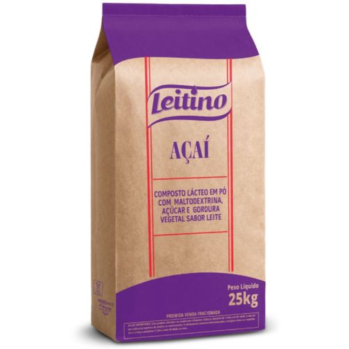 Leite Em Pó Composto Açai 25 Kg Leitino