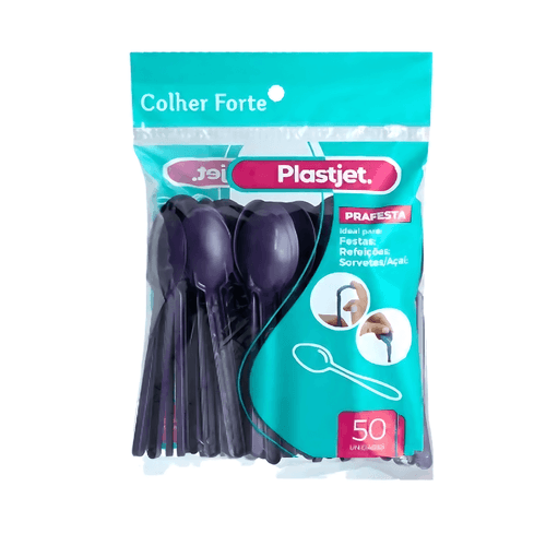 Colher Sobremessa Açai Pacote 50un Plastjet