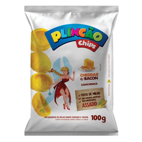 Chips Plincao Cheddar C/ Bacon 100 Gr Plinc