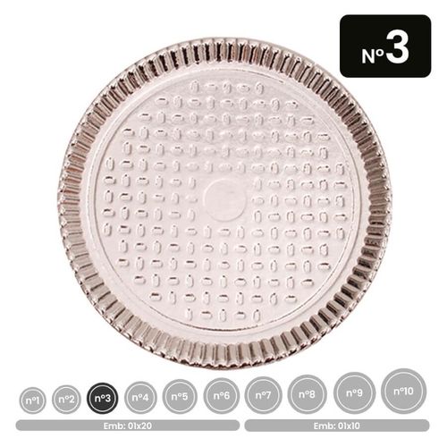 Prato Laminado N 03 22,5 Cm Un Festcolor