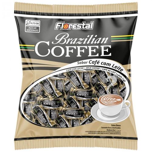 Bala Brazilian Coffee Café/Leite 500 Gr Florestal