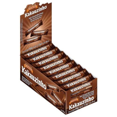 Kakauzinho Meio Amargo 495 Gr C/ 30 Un Ki-Kakau