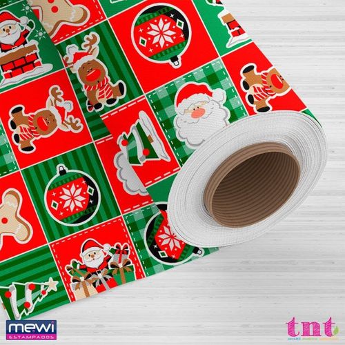 Tnt Estampado Natal Animado 1 Mt