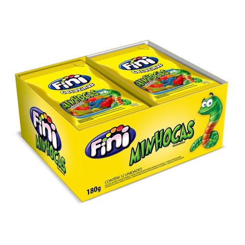 Bala Minhocas Brilho 12x15gr Fini