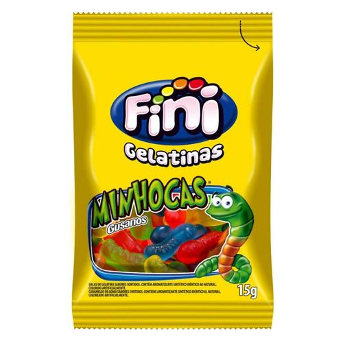 Bala Minhocas Brilho 12x15gr Fini