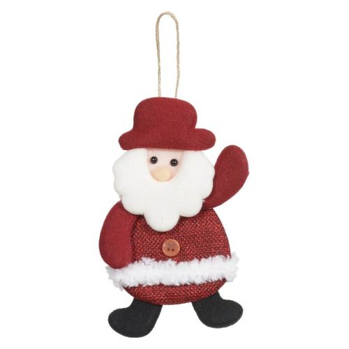 Papai Noel Pendurar 14x10 Cm Vermelho/Branco (66654002) Florarte