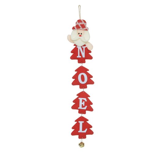 Enfeite Natal Papai Noel 10x47 Cm Vermelho (514210001) Florearte