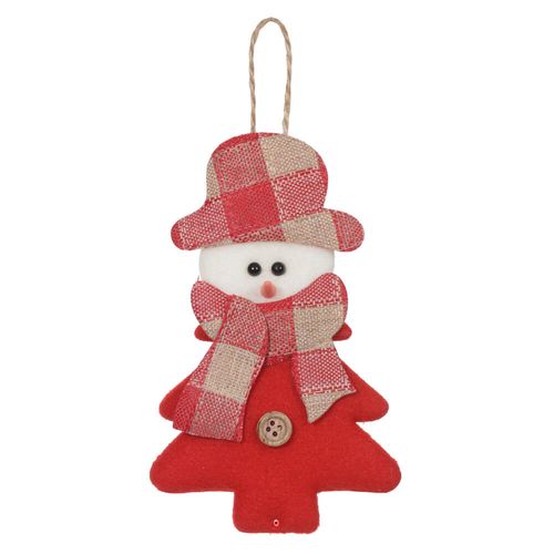Enfeite Natal Boneco De Neve Pendurar 13x8 Cm