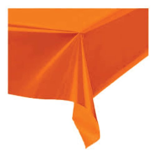 Toalha De Mesa Plastica 80x80 Cm Laranja Abaplast